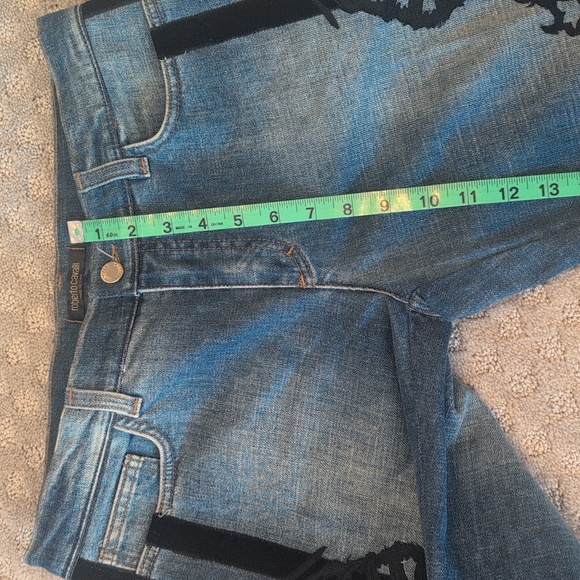 Roberto Cavalli vintage denim jeans with silk and velvet embroidery - Picture 16 of 16
